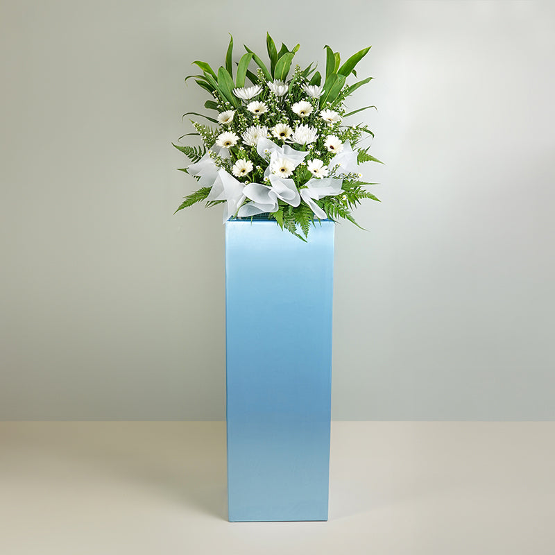 Cool Blue Condolence / Funeral Flowers